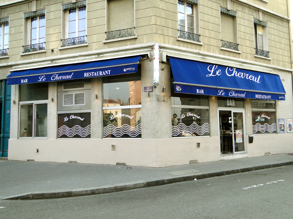 Devanture restaurant Lyon